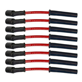 Moroso GM LS 5.7L/6.0L/6.2L/7.0L Ultra 40 8.5mm Multi-Angle Boot Ignition Spark Plug Wire Set - Red