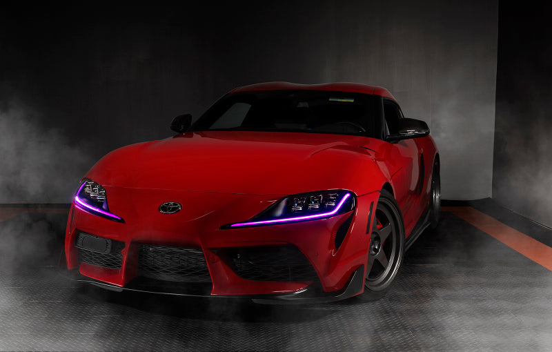Oracle 20-21 Toyota Supra GR RGB+A Headlight DRL Upgrade Kit - ColorSHIFT w/o Controller