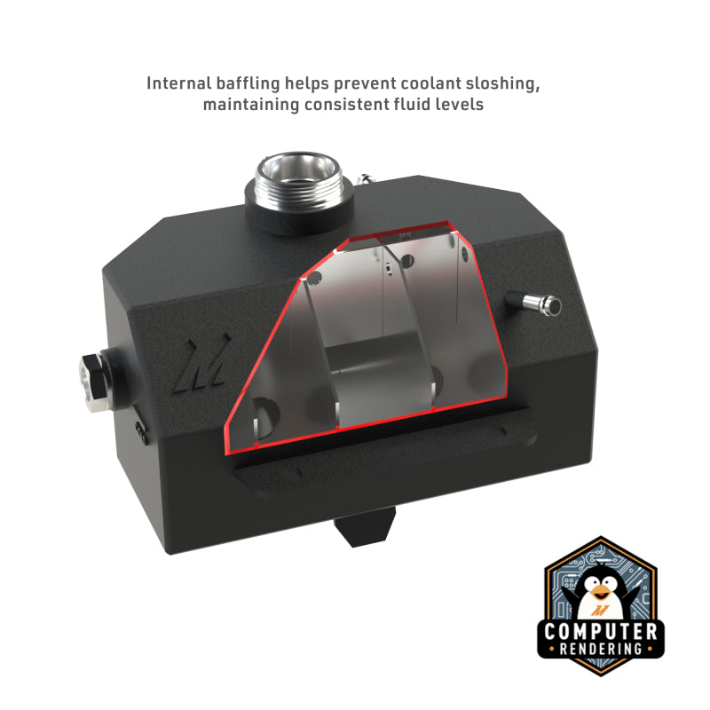 Mishimoto 2015 Ford Mustang EcoBoost / 3.7L / 5.0L  Aluminum Coolant Expansion Tank - Black