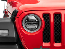 Load image into Gallery viewer, Raxiom 18-22 Jeep Wrangler JL/JT Axial 9-Inch LED Headlights w/RGB Halo- Black Housing (Clear Lens)