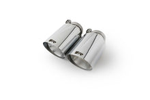 Load image into Gallery viewer, Remus Stainless Steel 102mm Angled Straight Cut Chrome w/Adj Clamp Tail Pipe Set (Pair)
