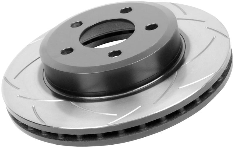 DBA 07+ Honda Civic FD2-R Slotted Street T2 Series Front Rotor