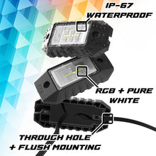 Load image into Gallery viewer, XK Glow RGBW 12pc Addressable LED Rock Light Kit