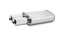 Load image into Gallery viewer, Vibrant StreetPower Oval Muffler w/ Dual 3.5in Round Tips Straight Cut Beveled Edge 2.5in inlet I.D.