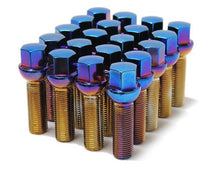 Load image into Gallery viewer, Wheel Mate Mevius Lug Bolt Set of 20 - Black 12x1.50 27mm Cone 60 DEG TAP
