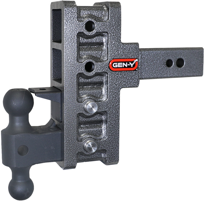 Gen-Y Mega Duty 2.5in Shank 6in Offset Drop 32K Hitch w/GH-0161 Dual-Ball/GH-0162 Pintle Lock