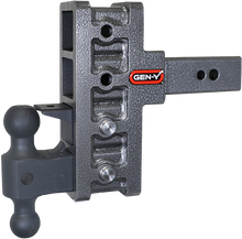 Load image into Gallery viewer, Gen-Y Mega Duty 2.5in Shank 6in Offset Drop 32K Hitch w/GH-0161 Dual-Ball/GH-0162 Pintle Lock