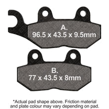 Load image into Gallery viewer, EBC 02-06 Triumph Hinckley Bonneville America 790cc Rear Left FA-SFA-TT-X Brake Pads