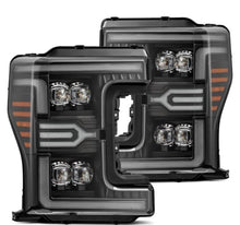 Load image into Gallery viewer, AlphaRex 17-19 Ford F-250/350/450 SD NOVA-Series LED Proj Headlights Bk w/Actv Light SeqSig &amp; SBDRL