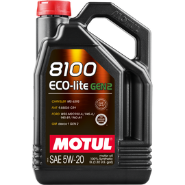 Motul 5L 8100 Eco-Lite Gen3 5W20 Full Synthetic Engine Oil