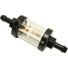 Load image into Gallery viewer, Bikers Choice Black 1/4 Inch Clear View Fuel Filter Universal
