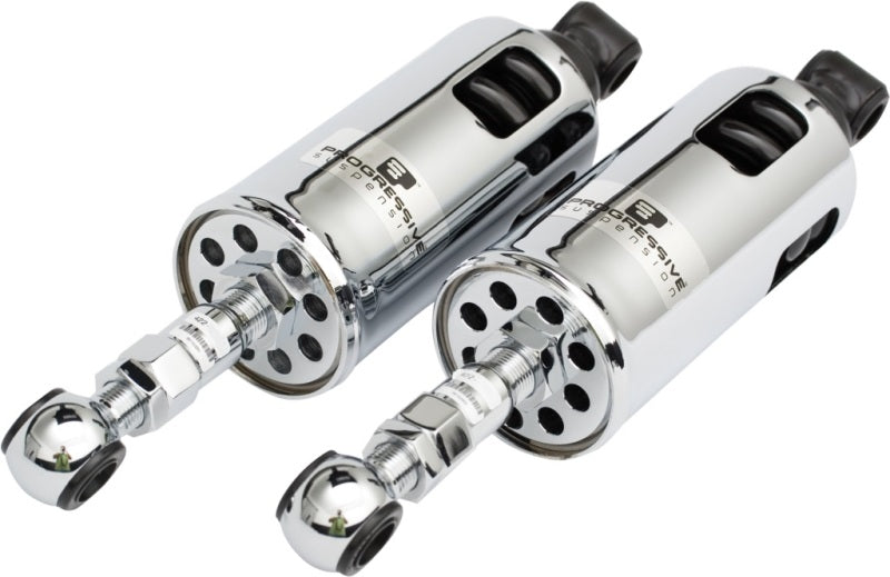 Progressive 89-99 Harley-Davidson Softail 422 Series Shocks Heavy Duty - Chrome