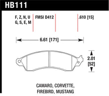 Load image into Gallery viewer, Hawk 94-04 Mustang Cobra / 88-95 Corvette 5.7L / 88-92 Camaro w/ Hvy Duty Brakes DTC-60 Race Brake P