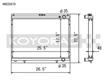 Load image into Gallery viewer, Koyo 1998-Aug 2000 Nissan Skyline GT-R R34 2.6L Turbo Radiator