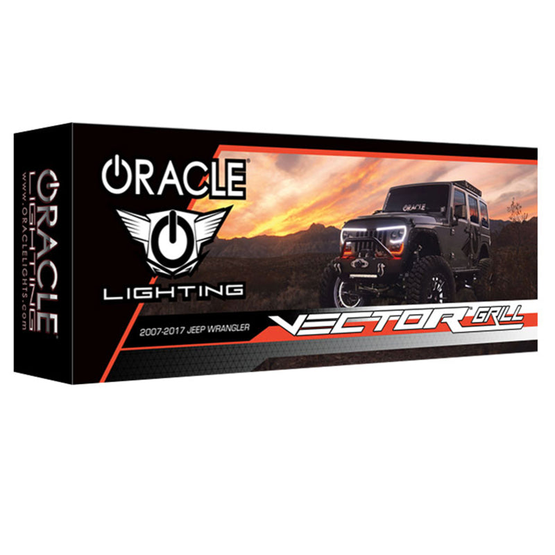 Oracle VECTOR Series Full LED Grille - Jeep Wrangler JK - NA