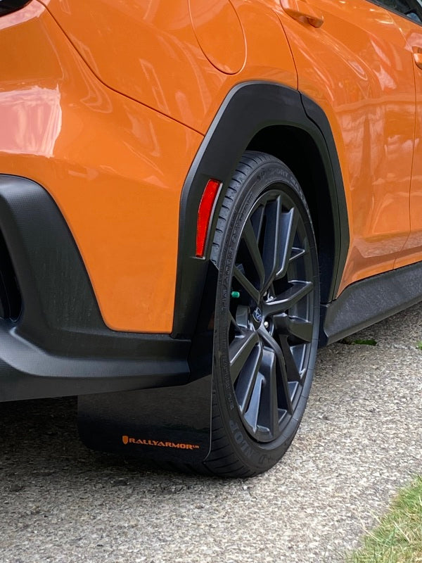 Rally Armor 22-26 Subaru WRX Black UR Mud Flap w/Orange Logo