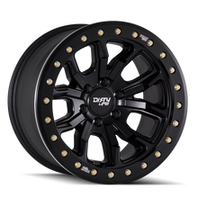 Load image into Gallery viewer, Dirty Life 9303 DT-1 17x9 / 5x127 BP / -12mm Offset / 78.1mm Hub Matte Black Wheel - Beadlock