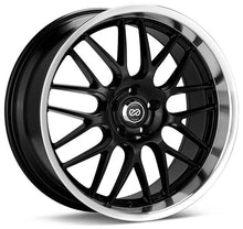 Load image into Gallery viewer, Enkei Lusso 18x8 40mm Offset 5x120 Bolt Pattern Black w/ Machine Lip Wheel