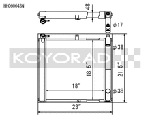 Load image into Gallery viewer, Koyo 89-92 Mazda RX-7 1.3L FC NA/Turbo (MT) N-FLO Technology Radiator  *OE Shroud Requires Trimming*