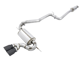 AWE Tuning Ford Focus ST Touring Edition Cat-Back Exhaust - Resonated - Diamond Black Tips