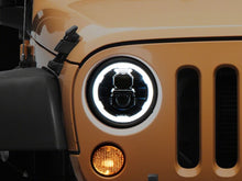 Load image into Gallery viewer, Raxiom 07-18 Jeep Wrangler Axial Series 7-Inch LED Headlights w DRL/ Black Housing - Clear Lens