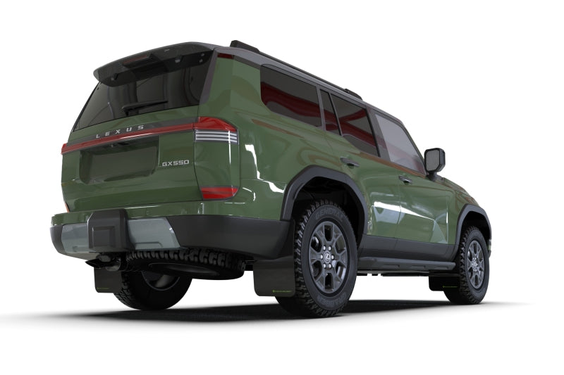 Rally Armor 24-26 Lexus GX-550 Overtrail Black UR Mud Flap Metallic Black Logo