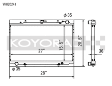 Load image into Gallery viewer, Koyo 90-96 Nissan 300ZX 3.0L Non Turbo MT Radiator
