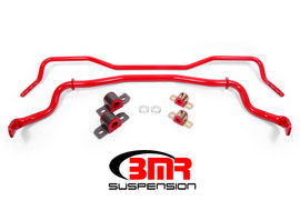 BMR 15-17 S550 Mustang Front & Rear Sway Bar Kit w/ Bushings - Red