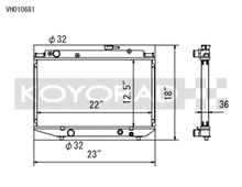Load image into Gallery viewer, Koyo 84-87 Toyota Corolla RWD w/ 3SGE BEAMS 2.0L Engine Swap Manual Radiator