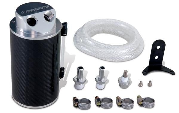 Mishimoto 2016+ Mazda Miata Baffled Oil Catch Can Kit - Black