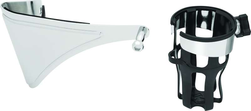 Kuryakyn Reflex Drink Holder Right Side HD Touring Passenger Mount 14 and Up Chrome