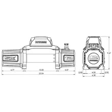Load image into Gallery viewer, Superwinch 12000 LBS 12V DC 3/8in x 85ft Wire Rope SX 12000 Winch - Graphite