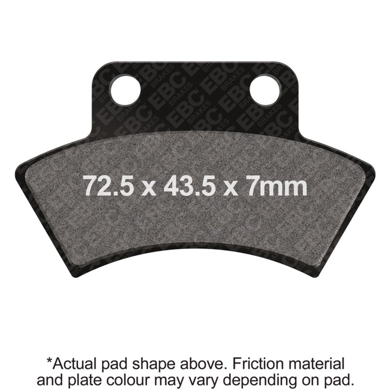 EBC 04- Unison Mobility 500 Side x Side Parking Brake Front Left R Sintered Brake Pads Brake Pads