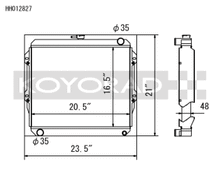 Load image into Gallery viewer, Koyo Toyota 84-95 Pickup 2WD/4WD/ 4Runner 2.4L I4 (22R/RE) MT Radiator *Will Not Fit 22RET*