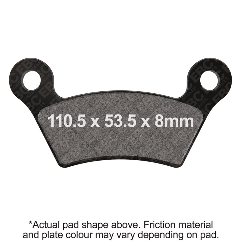 EBC 08-09 Can Am Spyder RS SE5 Rear Left Semi-Sintered Vee Brake Pads