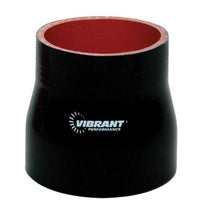 Load image into Gallery viewer, Vibrant 4 Ply Reinforced Silicone Transition Connector - 3.25in I.D. x 3.5in I.D. x 3in long (BLACK)