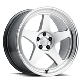 Kansei K12H Knp 19x9.5in / 5x114.3 BP / 22mm Offset / 73.1mm Bore - Hyper Silver Wheel