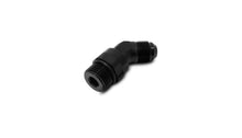 Load image into Gallery viewer, Vibrant -6AN Male Flare to Male -6AN ORB Swivel 45 Degree Adapter Fitting - Anodized Black