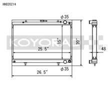 Load image into Gallery viewer, Koyo Nissan 89-93 Skyline GT-R/GT-S 2.6L (t)/88-94 Cefiro 2.0L (t)/89-93 Laurel 2.0L (t) Radiator