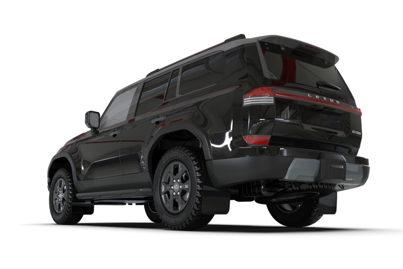 Rally Armor 24-26 Lexus GX-550 Overtrail Black UR Mud Flap Metallic Black Logo