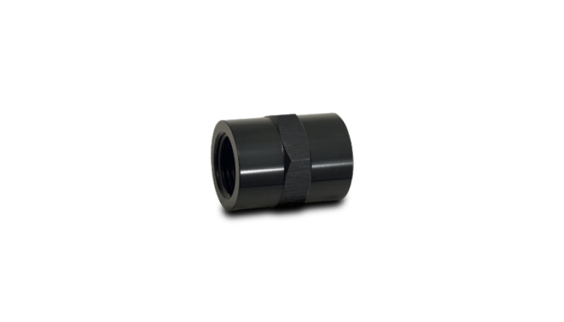 Vibrant 1/4in NPT Female Pipe Coupler Fitting - Aluminum