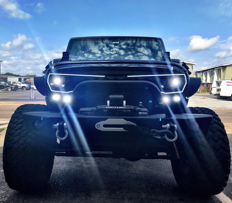 Oracle VECTOR Series Full LED Grille - Jeep Wrangler JK - NA