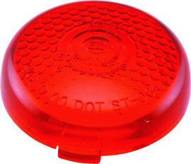 Bikers Choice Replacement Honeycomb Red Lens For LED Bullet Turn Signal