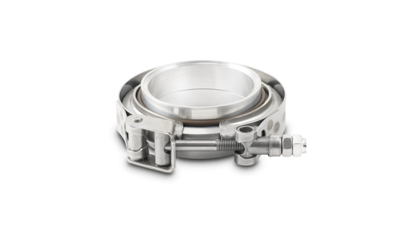 Vibrant AL V-B Flange Assembly for 4in OD Tubing incl 2 AL V-b flanges 1 SS V-B Clamp 1 Viton O-Ring
