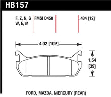 Load image into Gallery viewer, Hawk 89-93 Miata HP+ Street Rear Brake Pads (D458)