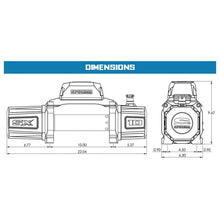 Load image into Gallery viewer, Superwinch 10000 LBS 12V DC 3/8in x 80ft Synthetic Rope SX10SR Winch - Semi Gloss Black