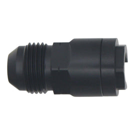 DeatschWerks 8AN Male Flare to 3/8in Female EFI Quick Connect Adapter - Anodized DW Titanium