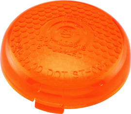 Bikers Choice Replacement Honeycomb Amber Lens For LED Bullet Turn Signal