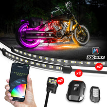 Load image into Gallery viewer, XK Glow XKmax RGBW 10pc addressable Motorcycle Underglow Light Kit
