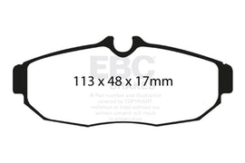 EBC 05-10 Ford Mustang 4.0 Redstuff Rear Brake Pads